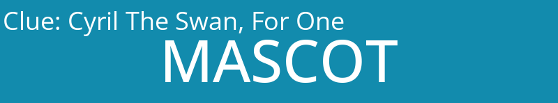 Cyril The Swan, For One