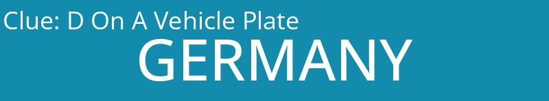D On A Vehicle Plate