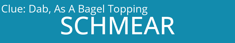 Dab, As A Bagel Topping