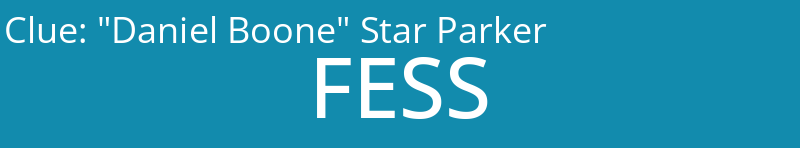 "Daniel Boone" Star Parker