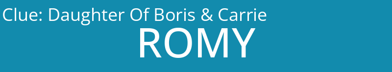 Daughter Of Boris & Carrie
