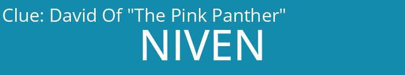 David Of "The Pink Panther"