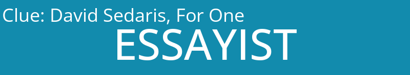 David Sedaris, For One