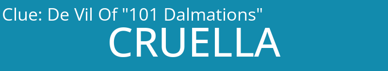 De Vil Of "101 Dalmations"