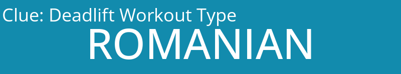 Deadlift Workout Type