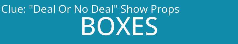 "Deal Or No Deal" Show Props