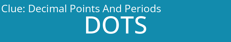 Decimal Points And Periods