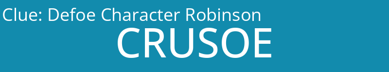 Defoe Character Robinson