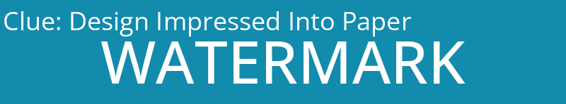 Design Impressed Into Paper