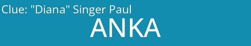 "Diana" Singer Paul