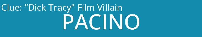 "Dick Tracy" Film Villain