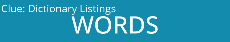 Dictionary Listings