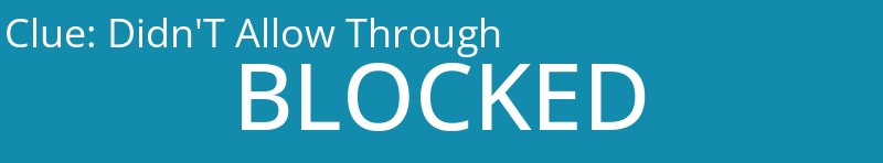 Didn'T Allow Through