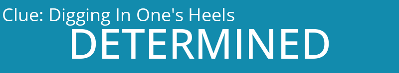 Digging In One's Heels