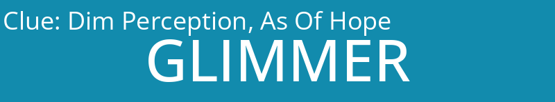 Dim Perception, As Of Hope