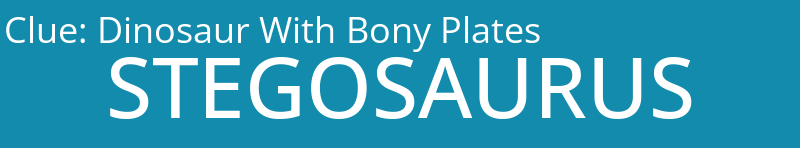 Dinosaur With Bony Plates