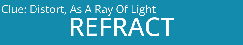 Distort, As A Ray Of Light