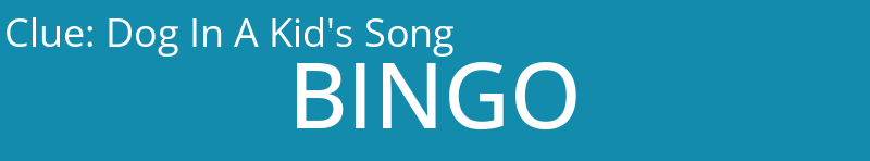 Dog In A Kid's Song
