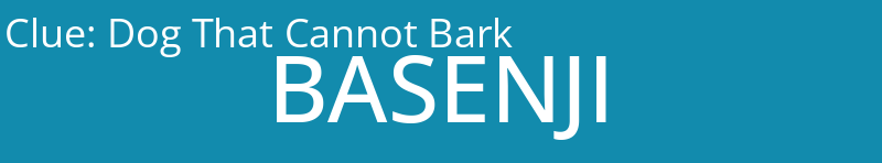 Dog That Cannot Bark