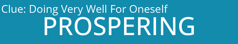 Doing Very Well For Oneself