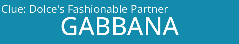 Dolce's Fashionable Partner