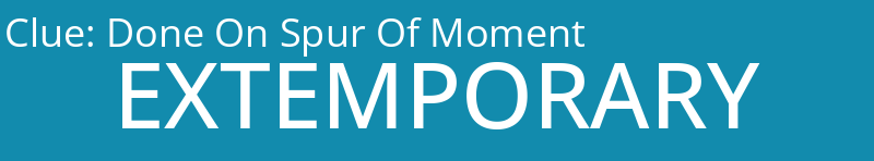 Done On Spur Of Moment