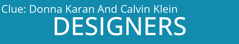 Donna Karan And Calvin Klein