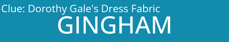 Dorothy Gale's Dress Fabric