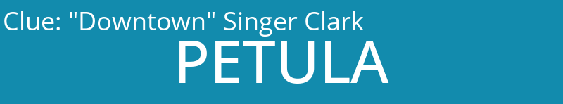 "Downtown" Singer Clark