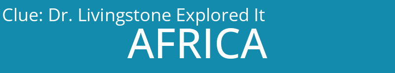 Dr. Livingstone Explored It