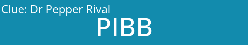 Dr Pepper Rival