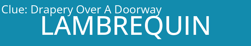 Drapery Over A Doorway