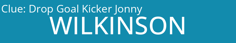 Drop Goal Kicker Jonny
