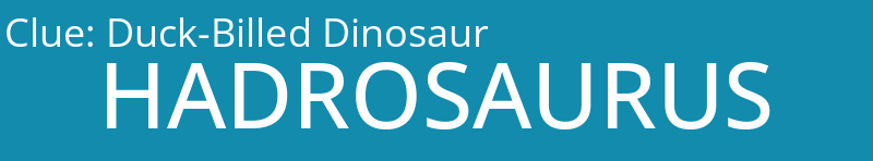 Duck-Billed Dinosaur