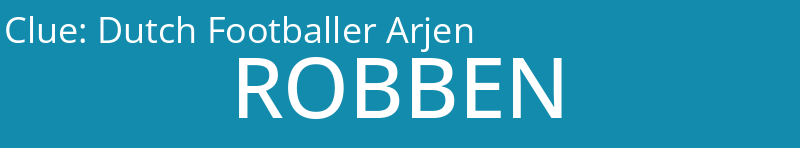 Dutch Footballer Arjen
