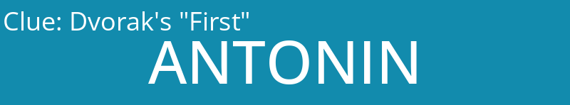 Dvorak's "First"