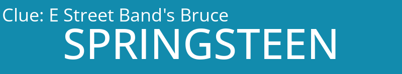 E Street Band's Bruce