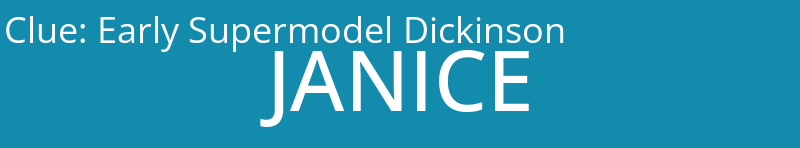 Early Supermodel Dickinson
