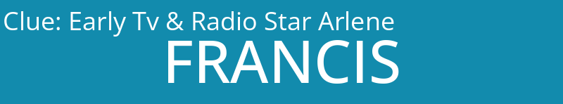 Early Tv & Radio Star Arlene