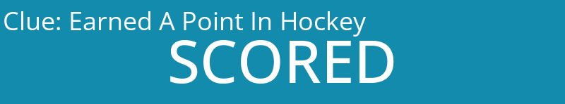 Earned A Point In Hockey
