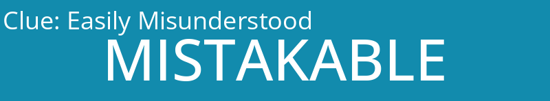 Easily Misunderstood