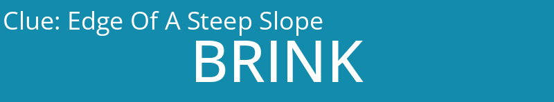 Edge Of A Steep Slope