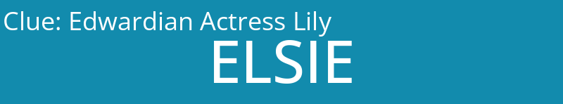 Edwardian Actress Lily
