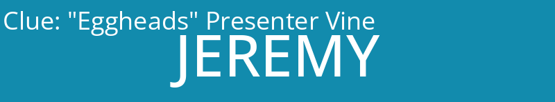 "Eggheads" Presenter Vine