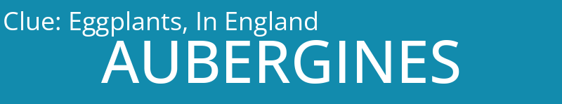 Eggplants, In England