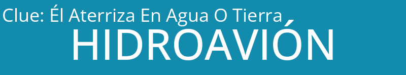 Él Aterriza En Agua O Tierra