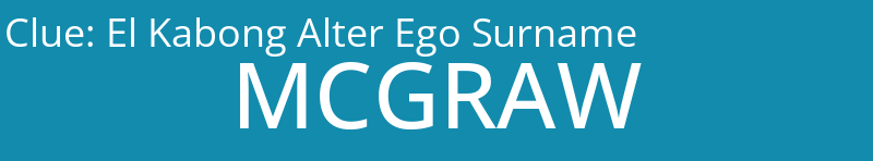 El Kabong Alter Ego Surname