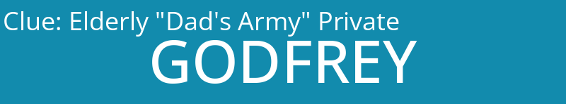 Elderly "Dad's Army" Private