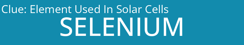 Element Used In Solar Cells