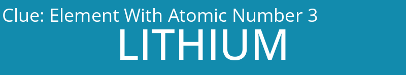 Element With Atomic Number 3